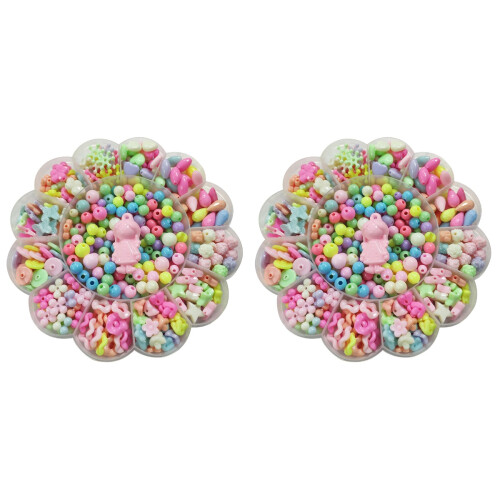2Conjuntos Conjunto De Miçangas Para Fazer Pulseiras Colares 1