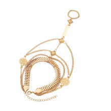 Elegante meerlaagse handketting, minimalistisch ontwerp,-Goud
