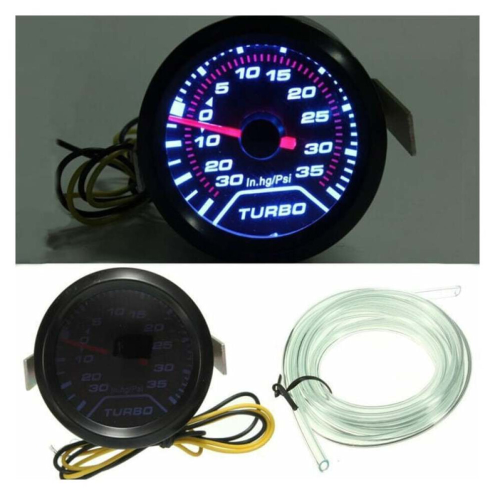 Universal Car Dashboard Instrument With Smoke Tint Lens, Easy Operation And High Accuracy Monitoring For Turbo Systems, 52Mm Performance Gauge 9433291846766