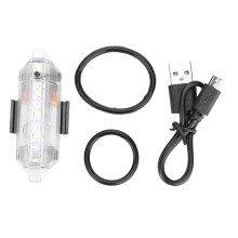 Lampă spate pentru bicicletă LED super luminoasă, reîncărcabilă prin USB, cu economie de energie ridicată, cu curea reglabilă, lumină spate