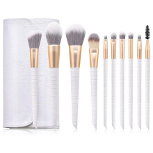 Ensemble de pinceaux de maquillage de voyage, poils synthétiques multifonctions, manches ergonomiques, étui anti-poussière pour les passionnées