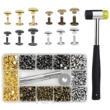 Leather Artisan's Dream, Multiple Purpose Rivets With Easy-Install Tools, Perfect For Crafting And Repair Projects, Offers A Nice Assortment Of Sizes