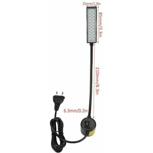 Low Power Consumption Long Life Expectancy Sewing Machine Light, Strong Magnetic Base Work Lamp with COB Surface Light Source for Industrial Work, 1