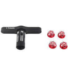 Multi-Brand Compatible Nuts For 1/8 To 1/14 Scale Models, Rc 17Mm Wheel Nuts Precision Processing High Accuracy, Tool For Removing Tire Nut Corrosion