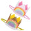 8Stk Regenbogen Geburtstagskrone Kinder, Leichtes Stoff-Haarband 1