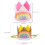 8Stk Regenbogen Geburtstagskrone Kinder, Leichtes Stoff-Haarband 11