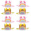 8Stk Regenbogen Geburtstagskrone Kinder, Leichtes Stoff-Haarband 7