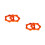 10Stk Mikrofonringe Orange Schutz Zubehör 9