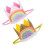 8Stk Regenbogen Geburtstagskrone Kinder, Leichtes Stoff-Haarband 2