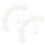 100Stk 3D Cake Inserts Weiß Holz Polyester Party Kuchen 3
