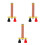 3Stk Schulset Elektromagnet T-Förmig Mit Kupfer-Spule Multicolor 6
