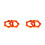 10Stk Mikrofonringe Orange Schutz Zubehör 8