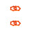 10Stk Mikrofonringe Orange Schutz Zubehör 7