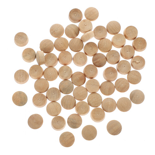 120Stk Holz Möbelstopfen Khaki – Kegel Form Abdeckung 2