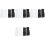 8Paare Fingerlose Halloween Polyester Riss Design Bunt 5