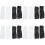 8Paare Fingerlose Halloween Polyester Riss Design Bunt 7