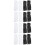 8Paare Fingerlose Halloween Polyester Riss Design Bunt 10