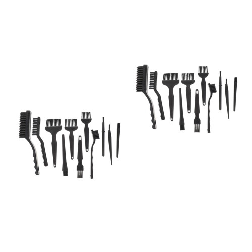 22Stk Anti- Computer Keyboard Reinigungsbürste Schwarz 2