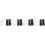 8Paare Fingerlose Halloween Polyester Riss Design Bunt 6