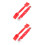 2Sets Rotes Kunststoff -Spline Roller Set Praktisch Vielseitig 10
