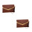 2Stk PU Clutch Damen Vintage Elegant Wrist Strap 9
