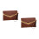 2Stk PU Clutch Damen Vintage Elegant Wrist Strap 7