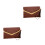 2Stk PU Clutch Damen Vintage Elegant Wrist Strap 10
