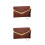 2Stk PU Clutch Damen Vintage Elegant Wrist Strap 5