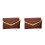 2Stk PU Clutch Damen Vintage Elegant Wrist Strap 4