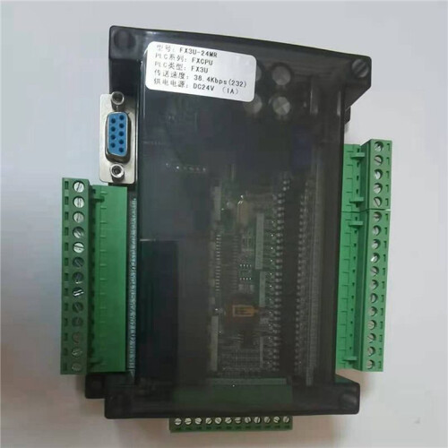 3X FX3U 24MR 6AD RS485 RTC (Real  Clock) 14 Input 10 Relay Output 6 Analog Input 2 Analog Output Plc Controller 2