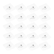 40Stk PVC Klebehaken Nagelfrei Transparent Für Küchen Und Haushalt