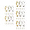 60Stk Ohrringclip Messing DIY Schmuckherstellung 10