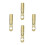 4Stk Messing Kabelverbinder Auto Audio Terminal O-Form Gold 9
