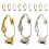 60Stk Ohrringclip Messing DIY Schmuckherstellung 2
