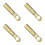 4Stk Messing Kabelverbinder Auto Audio Terminal O-Form Gold 8