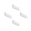 4Pcs Adhesive Slide Out Drawer Organizer Under Table Desk Storage Grey 4