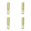 4Stk Messing Kabelverbinder Auto Audio Terminal O-Form Gold 7