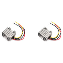 2X 24V to 12V Converter, Voltage Buck Converter 5A 60W, Step Down Transformer Waterproof with Aluminum Shell