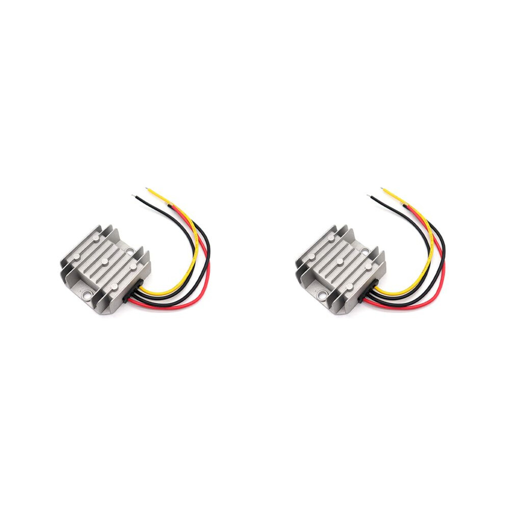 2X 24V To 12V Converter, Voltage Buck Converter 5A 60W, Step Down Transformer Waterproof With Aluminum Shell 4761587830751