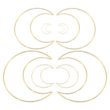 40Stk Mondförmige Eisen Ringe Gold Für DIY Und Mobile