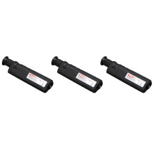 3 PCS Microscópio de Inspeção de Fibra óptica de Ampliação 400X com Adaptador Universal SC FC LC ST MU E2000 para Limpeza de Fibra