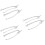 6Stk Perlen Schmuck Kette Handtasche Ersatzgriff Silber 7
