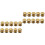 20Stk Messing Gürtel Rivet Golden 4