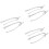 6Stk Perlen Schmuck Kette Handtasche Ersatzgriff Silber 6