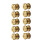 20Stk Messing Gürtel Rivet Golden 9