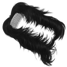 4Stk Schwarzer Haarknoten Clip Hochtemperaturfaser Messy Bun Für Damen
