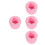 4Stk Make-Up Box Silikon Mit Hängefunktion Rosa 9