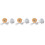 3Sets DIY LED Lampenform Für Tischdeko Farben Mit Holzbasis 4