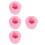 4Stk Make-Up Box Silikon Mit Hängefunktion Rosa 4