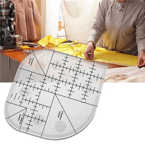 2X  Curved Corner Cutter Quilt Ruler, Sewing Patchwork Ruler Sewing Template Patchwork Tool,DIY Sewing Supplies 1
